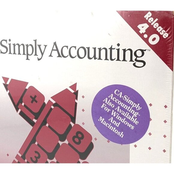 Computer Associates CA Simply Accounting Release 4.0 3.5" Diskettes DOS 3.0  New - Picture 5 of 12